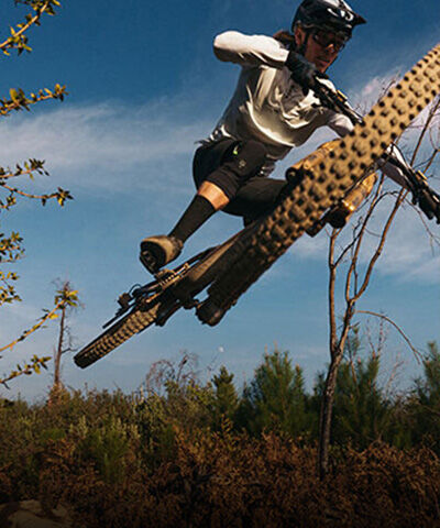 MTB rider in the air