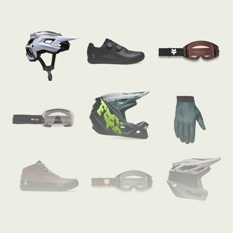 A grid of products